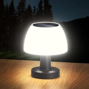 Solar Table Lamp Outdoor Portable Wireless LED Lights IP54 Waterproof Solar Lights for Indoor Patio Garden Bedroom Living Room