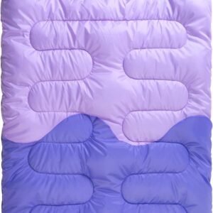 Sleeping Bag - Double Camping Sleeping Bags 2 Person for Adults Kids Boys Girls for Hiking Backpacking - Warm Cold Weather Lightweight Portable with Compression Bag for Indoors Outdoors Activities